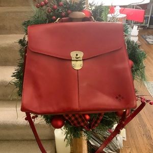 Beautiful Patricia Nash Berry Red Briefcase Bag. You will get noticed!